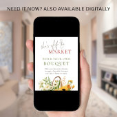 Ze is van de markt Bouquet Bruidsdouche Poster