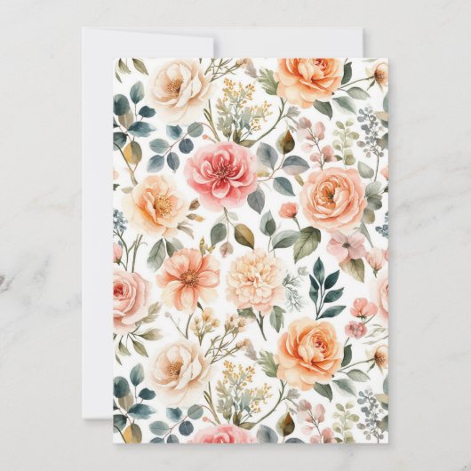 Ze is van de markt Bridal Shower uitnodiging (Achterkant)