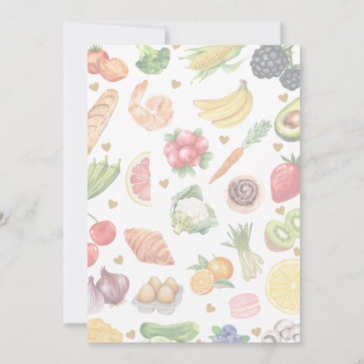 Ze is van de markt - Bridal Shower Uitnodiging (Achterkant)