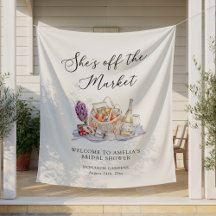 Ze is van de markt Bridal Shower Welkom