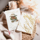 Ze is van de markt bruids douche uitnodiging