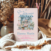 Ze is van de markt bruids douche uitnodiging