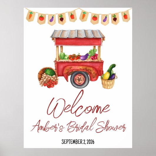 Ze is van de markt Bruidschapsfeest Welkom Poster (Voorkant)