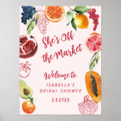 Ze is van de markt Bruidsfeest Verwelkoming Poster (Voorkant)