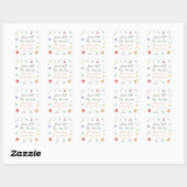 Ze is van de markt Bruidsfeest Vierkante Sticker (Vel)