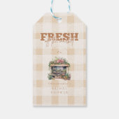 Ze is van de markt Bruidsfeestje Cadeaulabel (Achterkant)