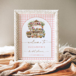 Ze is van de markt Bruidsmeisjesborrel Welcome Poster