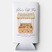 Ze is van de markt Canvas tas Seltzer Blikjeskoeler (Voorkant)