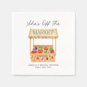 Ze is van de markt Canvas tas Servet (Voorkant)