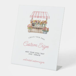 Ze is van de Markt Custom Reclamebord Met Voetstuk