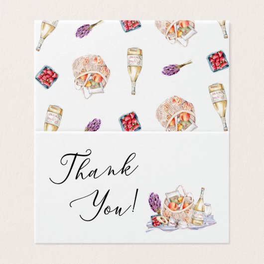 Ze is van de markt dank je kaart (Buitenkant ongevouwen)