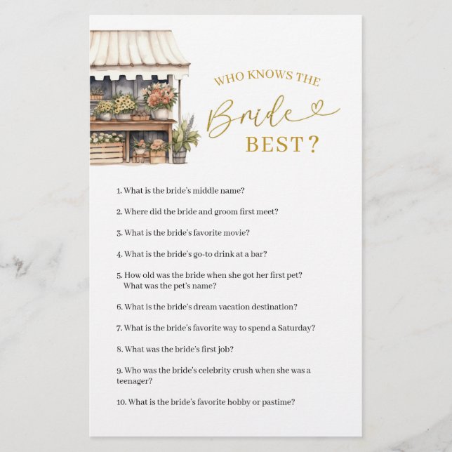 Ze is van de markt die de bruid het beste kent (Voorkant)