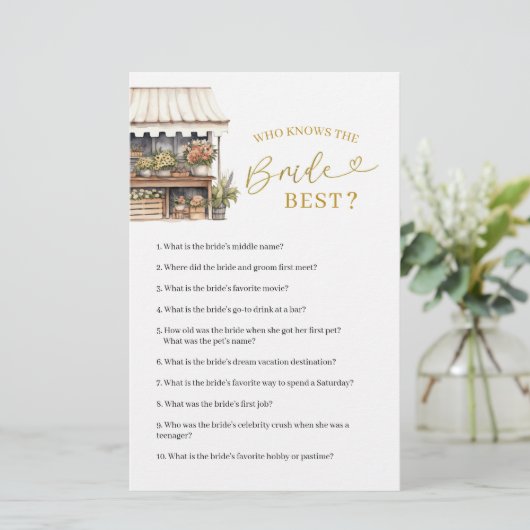 Ze is van de markt die de bruid het beste kent (Staand voorkant)