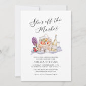 Ze is van de markt Farmer's Market Vrijgezellenfee Kaart (Voorkant)