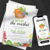 Ze is van de markt Farmer's Market Vrijgezellenfee Kaart