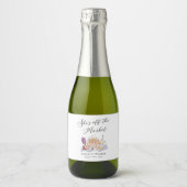 Ze is van de markt Farmer's Market Vrijgezellenfee Sparkling Wijnetiket (Voorkant)