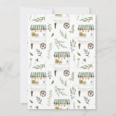 Ze is van de markt Floral Vrijgezellenfeest Invite Kaart (Achterkant)