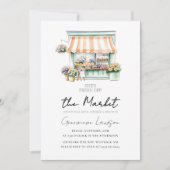 Ze is van de markt Flower Shop Vrijgezellenfeest Kaart (Voorkant)