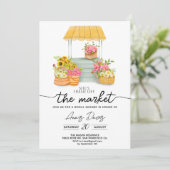 Ze is van de markt Flower Shop Vrijgezellenfeest Kaart (Staand voorkant)