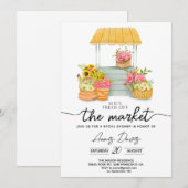 Ze is van de markt Flower Shop Vrijgezellenfeest Kaart (Voorkant / Achterkant)