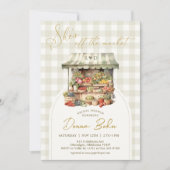 Ze is van de markt Gingham Vrijgezellenfeest Uitno Kaart (Voorkant)