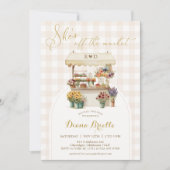 Ze is van de markt Gingham Vrijgezellenfeest Uitno Kaart (Voorkant)