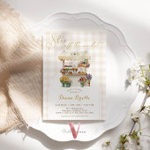 Ze is van de markt Gingham Vrijgezellenfeest Uitno Kaart