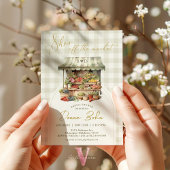 Ze is van de markt Gingham Vrijgezellenfeest Uitno Kaart