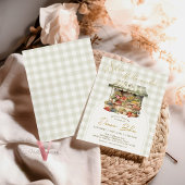 Ze is van de markt Gingham Vrijgezellenfeest Uitno Kaart