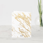 Ze is van de markt Gouden Vouwkaart Bedankt (Achterkant)