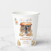 Ze is van de markt Houten Pompoen Bruidsdiner  Papieren Bekers (Achterkant)