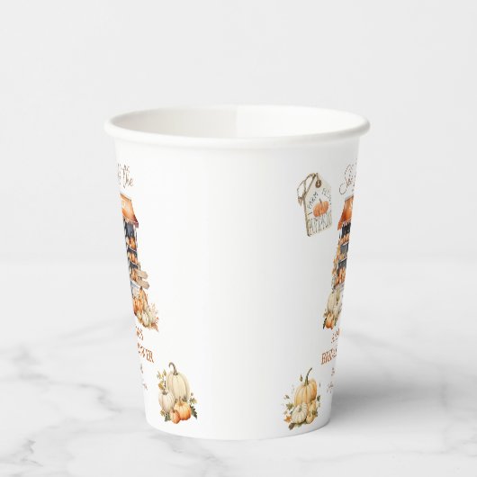 Ze is van de markt Houten Pompoen Bruidsdiner  Papieren Bekers (Links)