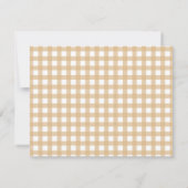 Ze is van de markt Houten Pompoen Bruidsdouche Bedankkaart (Achterkant)