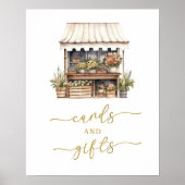 Ze is van de markt Kaarten en Cadeaus Feestbord Poster (Voorkant)