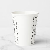 Ze is van de Markt Krachtig & Whimsical Handgeteke Papieren Bekers (Links)