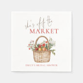 Ze is van de Markt Naam Bruidsfeest Servet (Voorkant)