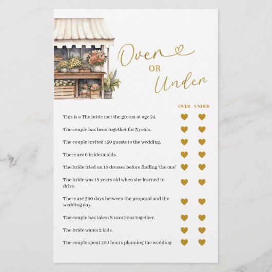 Ze is van de markt over of onder games Kaart (Voorkant)