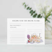 Ze is van de markt recept voor de bruid informatiekaartje (Staand voorkant)
