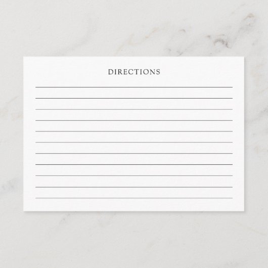 Ze is van de markt recept voor de bruid informatiekaartje (Achterkant)