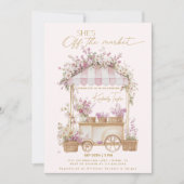 Ze is van de markt roze Vrijgezellenfeest Kaart (Voorkant)