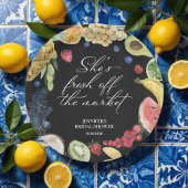 Ze is van de markt | schoolbord-Vrijgezellenfeest Papieren Bordje