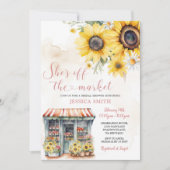 Ze is van de markt Sunflower Vrijgezellenfeest Kaart (Voorkant)