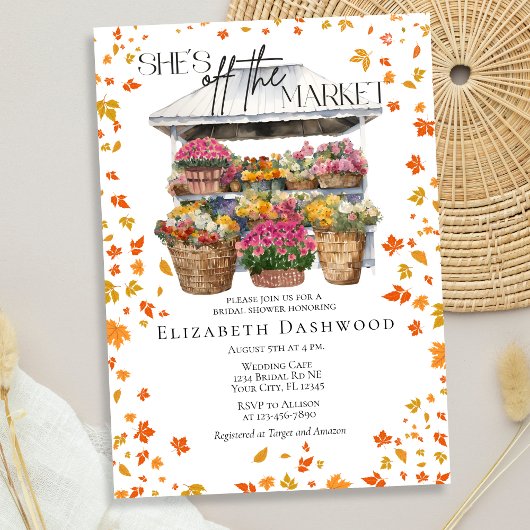 Ze is van de markt val verlaat Vrijgezellenfeest Kaart