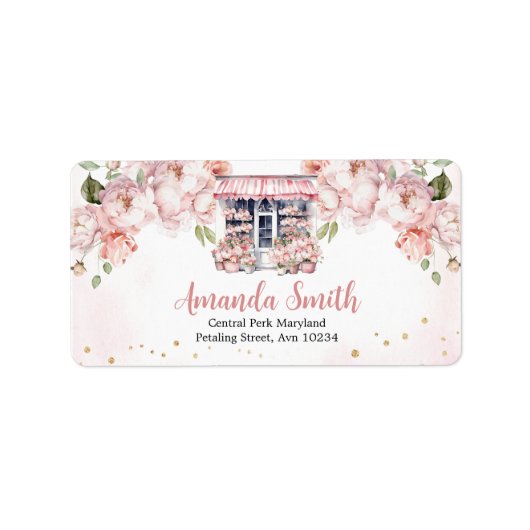 Ze is van de markt Vrijgezellenfeest adreslabel Etiket (Voorkant)