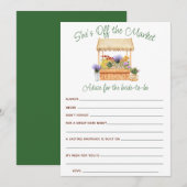 Ze is van de markt Vrijgezellenfeest advies Kaarte Kaart (Voorkant / Achterkant)