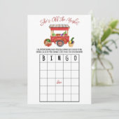 Ze is van de markt Vrijgezellenfeest BINGO Game In Kaart (Staand voorkant)