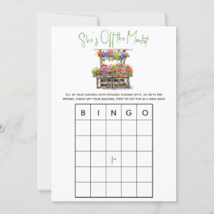 Ze is van de markt Vrijgezellenfeest BINGO Game In Kaart