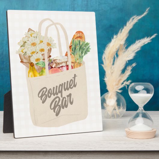 Ze is van de markt Vrijgezellenfeest boeket bar Fotoplaat (Zijkant)