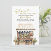 Ze is van de markt Vrijgezellenfeest Kaart (Staand voorkant)