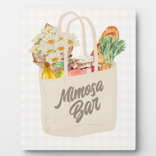 Ze is van de markt Vrijgezellenfeest Mimosa Bar Fotoplaat (Voorkant)